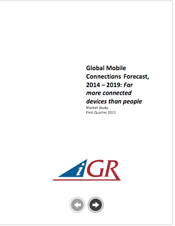 Global Mobile Connections Forecast, 2014-2019: Far more connected devices than people preview image