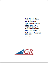U.S. Mobile Data on Unlicensed Spectrum Forecast, 2016-2021: How will Wi-Fi Offload and Unlicensed LTE help meet demand? preview image