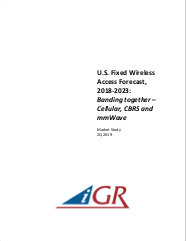 U.S. Fixed Wireless Access Forecast, 2018-2023: Banding together - Cellular, CBRS and mmWavepreview image